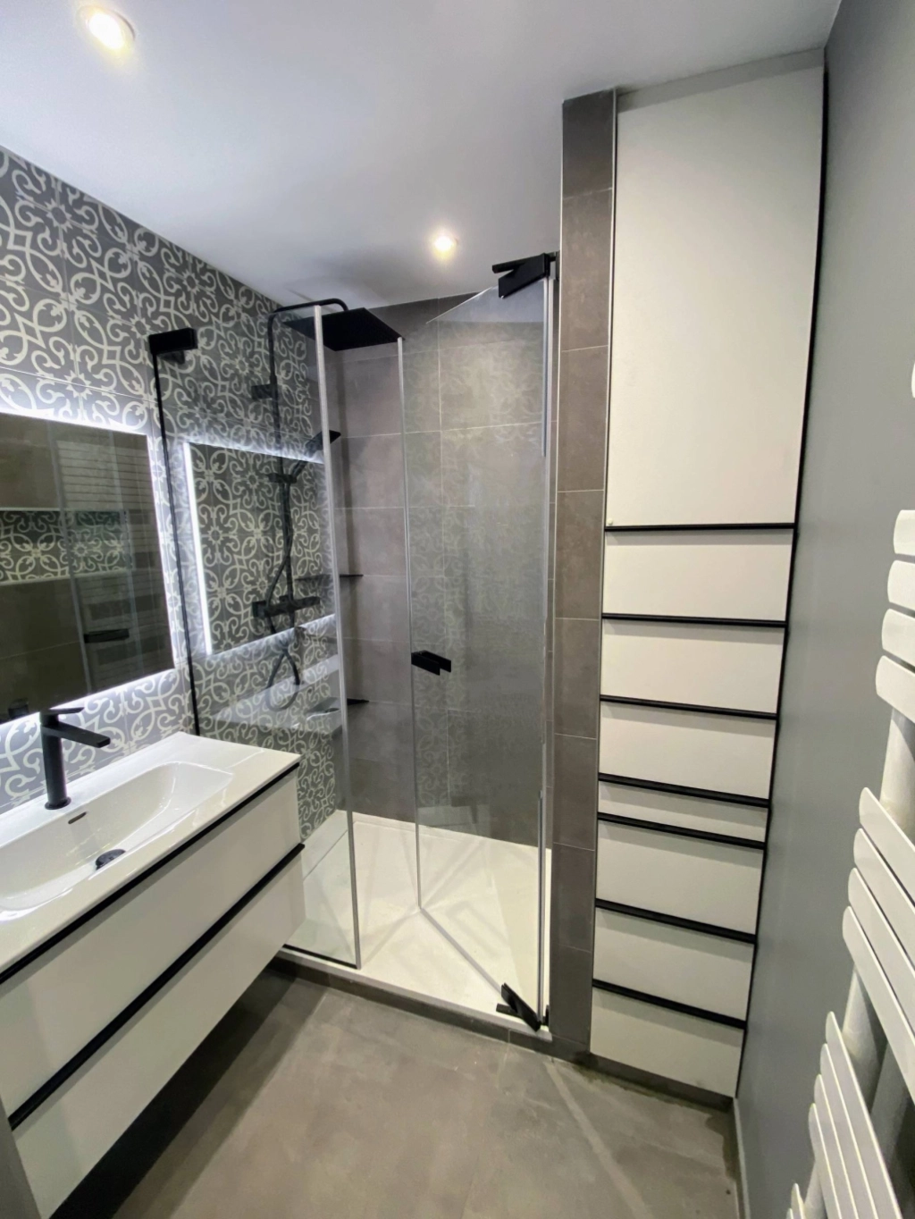 Réalisation d'une salle de bain sur mesure à la Croix Rousse