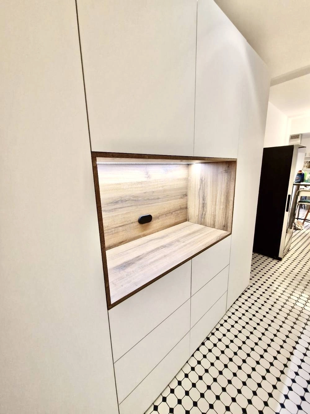 Meuble sur mesure avec 6 tiroirs à l'anglaise
